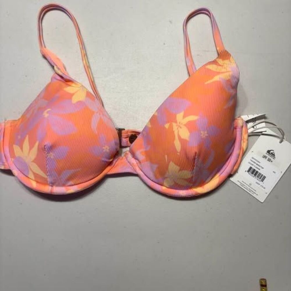 Quiksilver Tanner Bikini Top Desert Flower Size Medium